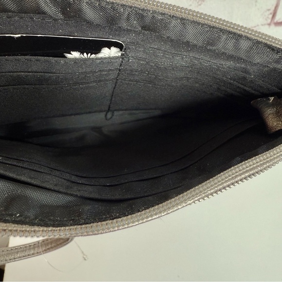 NICOLE MILLER NWT Gunmetal Grey Faux Leather Wristlet Wallet Combo NEW WITH TAGS - Picture 14 of 15